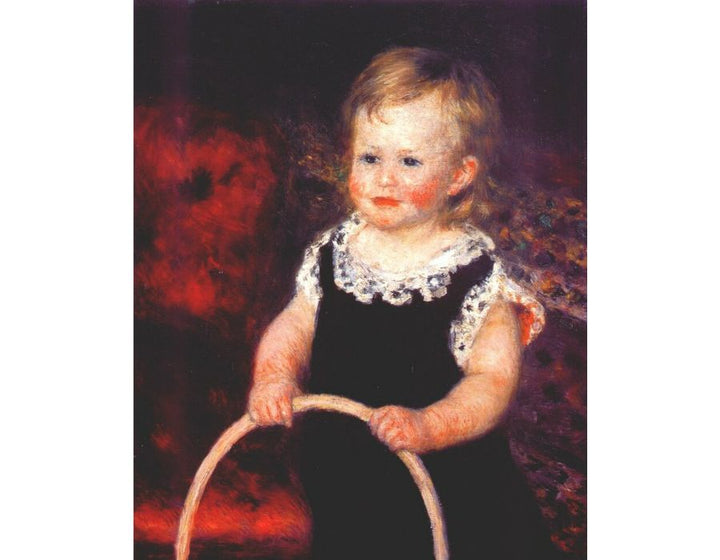 Child with a hoop Painting by Pierre Auguste Renoir