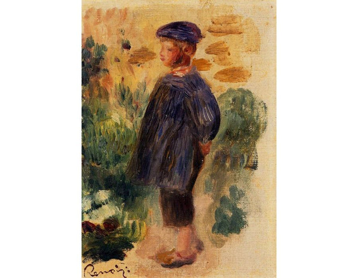Portrait Of A Kid In A Beret Painting by Pierre Auguste Renoir
