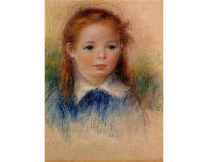 Portrait Of A Little Girl Painting by Pierre Auguste Renoir