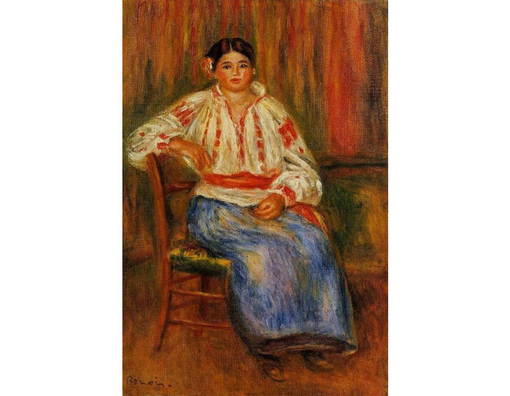 Young Roumanian Painting by Pierre Auguste Renoir