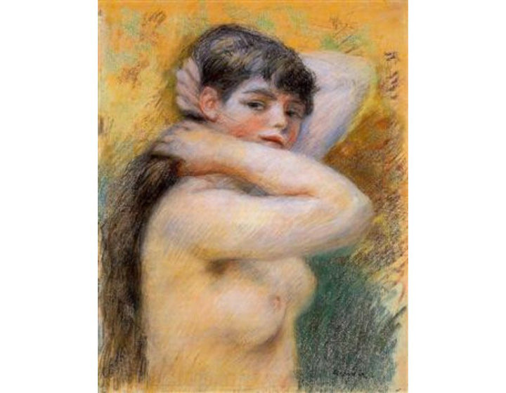 Young Woman At Her Toilette Painting by Pierre Auguste Renoir