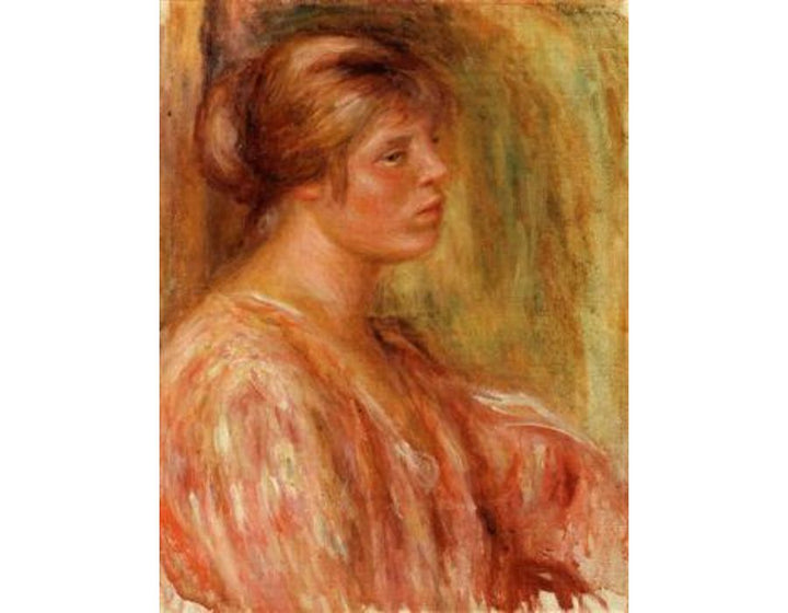 Portrait Of A Woman3 Painting by Pierre Auguste Renoir