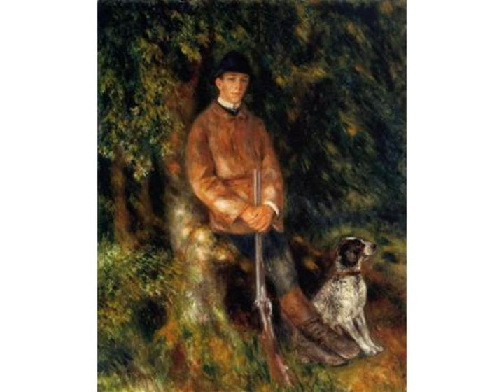 Alfred Berard And His Dog Painting by Pierre Auguste Renoir