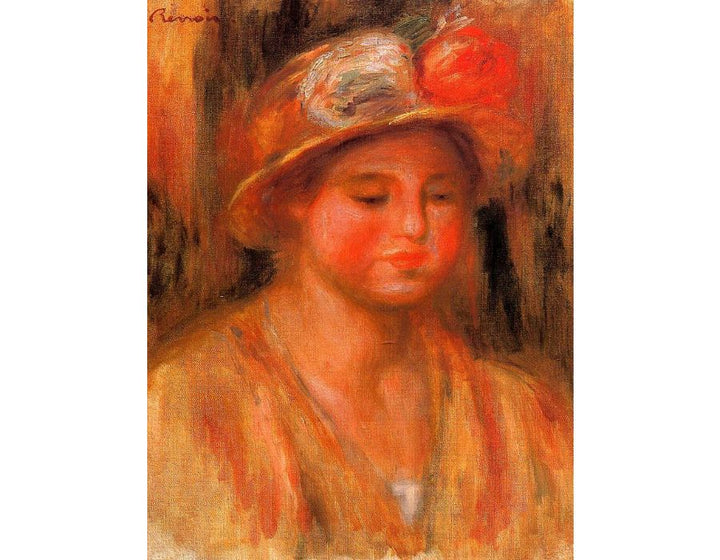 Portrait Of A Woman6 Painting by Pierre Auguste Renoir