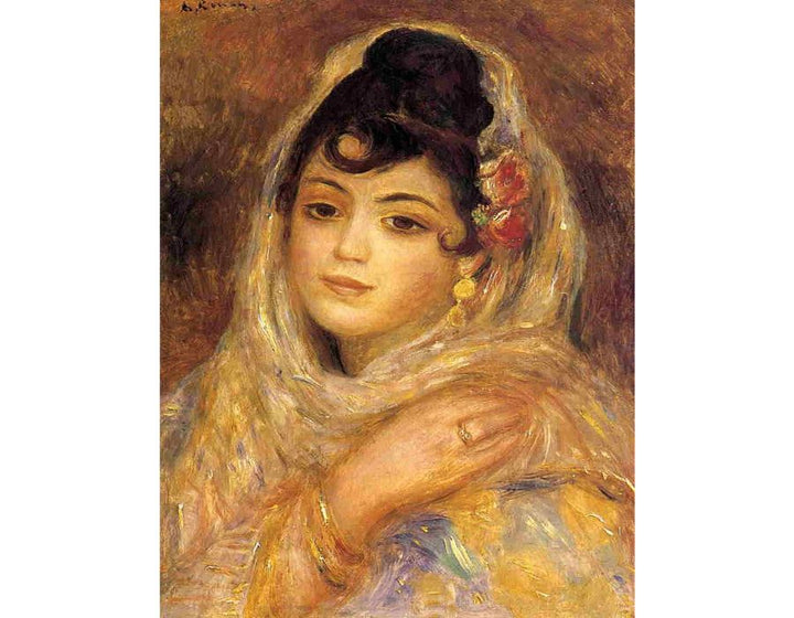 Algerian Woman Painting by Pierre Auguste Renoir