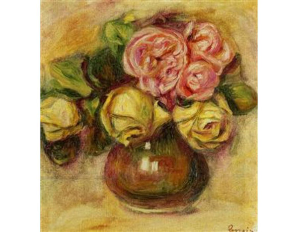 Vase of Roses III Painting by Pierre Auguste Renoir