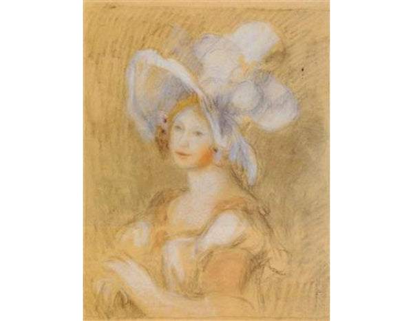 Amelie Dieterie In A White Hat Painting