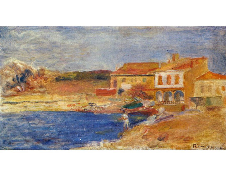 Houses By The Sea Painting