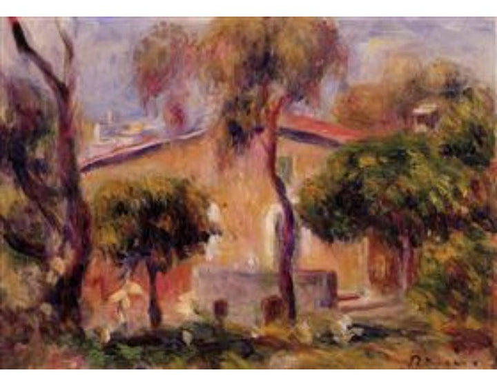 Houses In Cagnes Painting