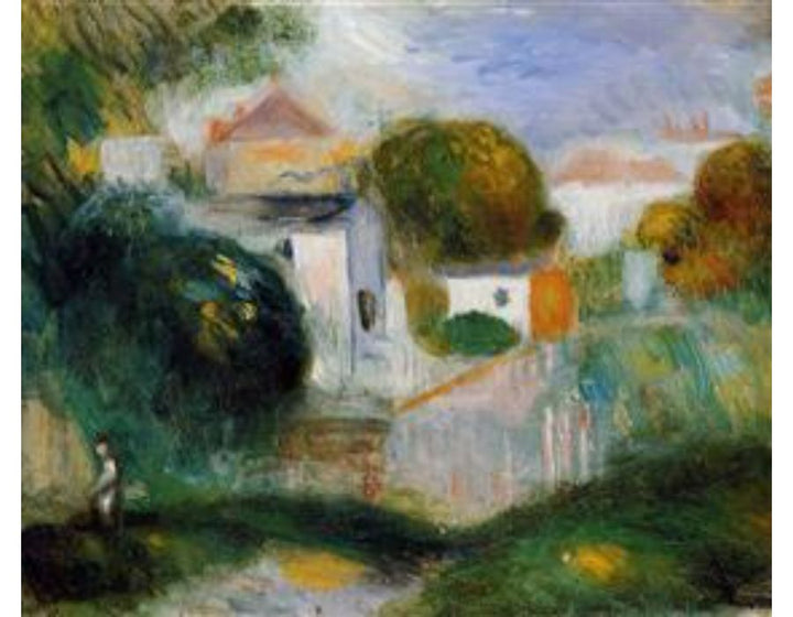 Houses In The Trees Painting