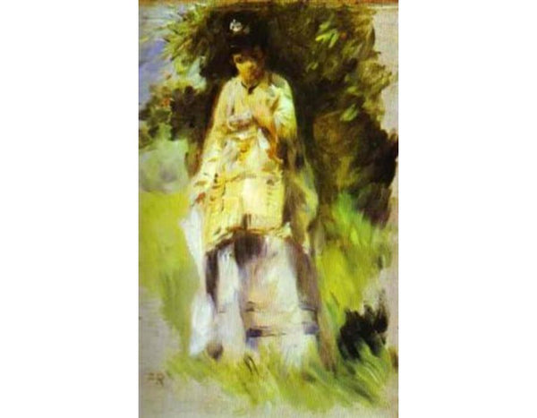 Woman Standing by a Tree Painting