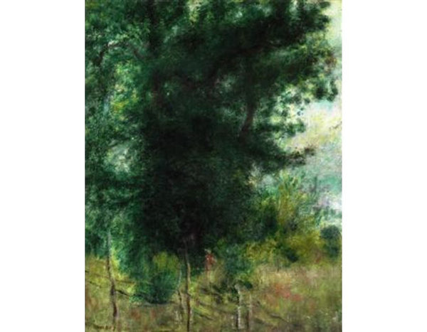 A Fence in the Forest Painting