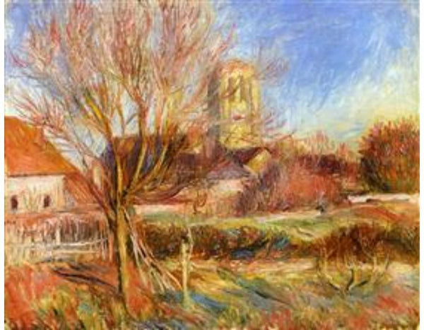 The Church at Essoyes Painting