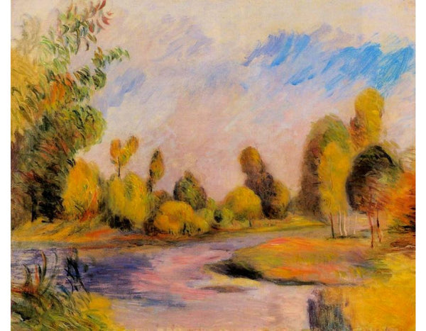 Banks Of A River Painting