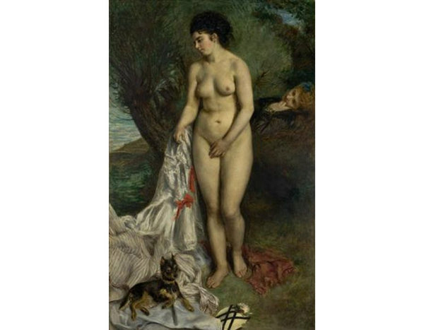 Bather (La Baigneuse au griffon Painting)