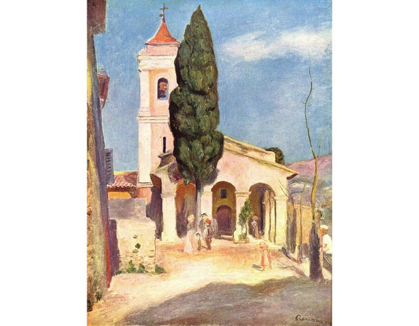 Church in Cagnes Painting