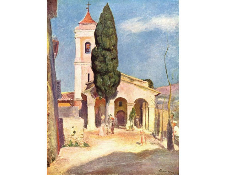 Church in Cagnes Painting