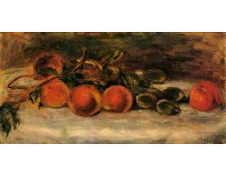 Still Life with Peaches and Chestnuts Painting