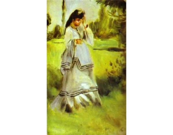 Woman in a Park Painting