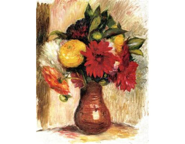 Bouquet Of Flowers In An Earthenware Pitcher Painting