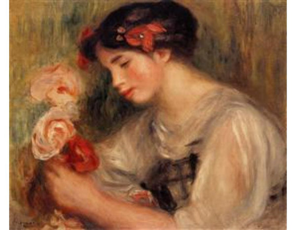 Portrait Of Gabrielle Aka Young Girl With Flowers