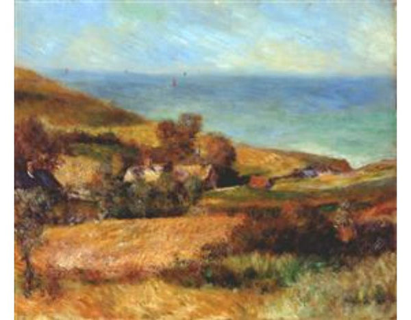 View of the Seacoast near Wargemont in Normandy 1880 
