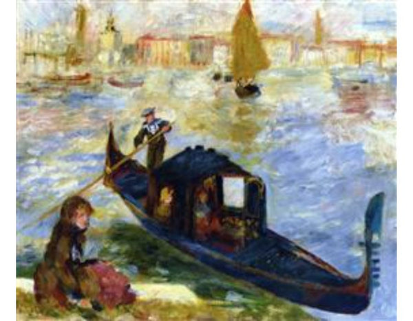 Gondola along the Grand Canal, Venice Painting