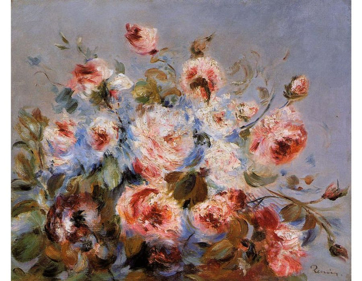 Roses From Wargemont Painting by Pierre Auguste Renoir