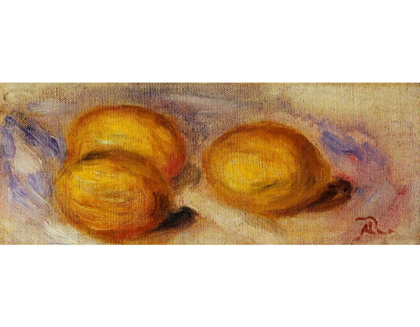 Three Lemons Painting by Pierre Auguste Renoir
