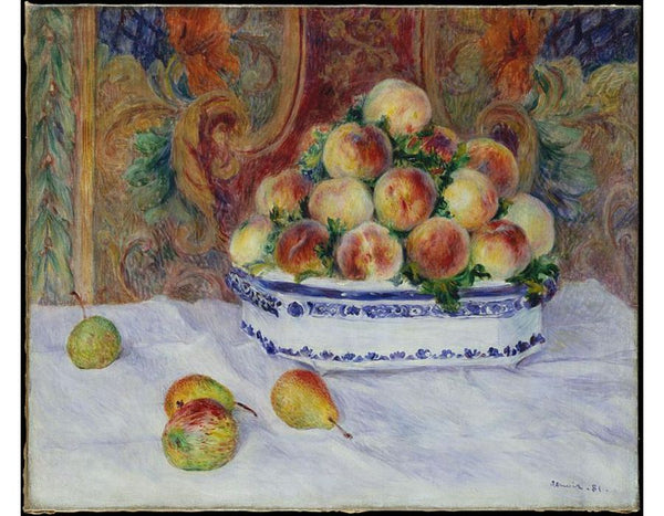Still Life with Peaches 1881 Painting