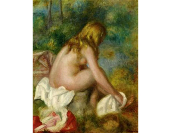 Bather, Seated Nude by Pierre Auguste Renoir