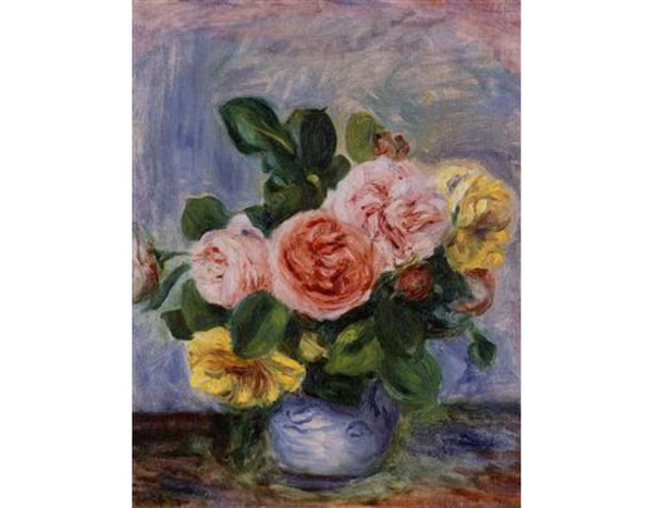 Roses In A Vase2 by Pierre Auguste Renoir