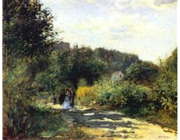 A Road In Louveciennes Painting