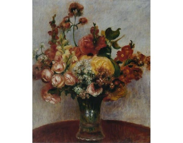 Flowers in a vase 2 by Pierre Auguste Renoir
