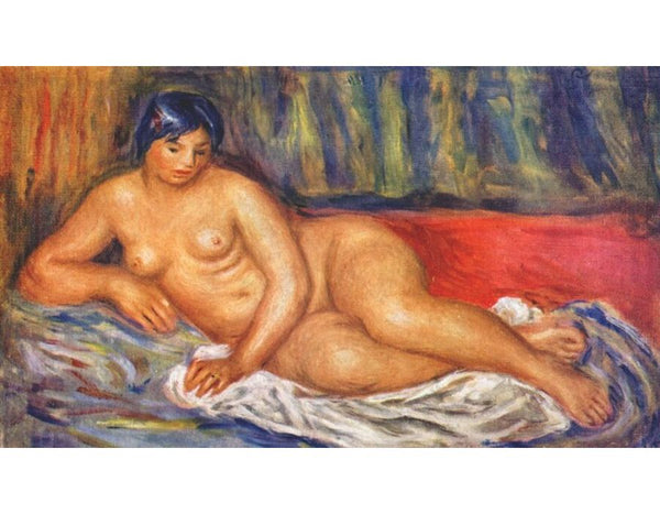 Nude girl reclining