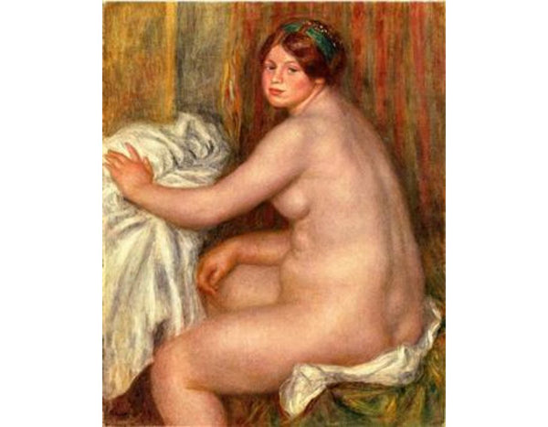 Seated Bather3 by Pierre Auguste Renoir