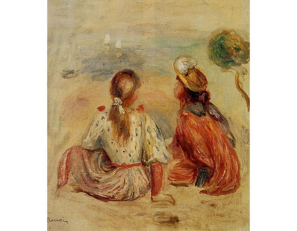 Young Girls On The Beach Painting