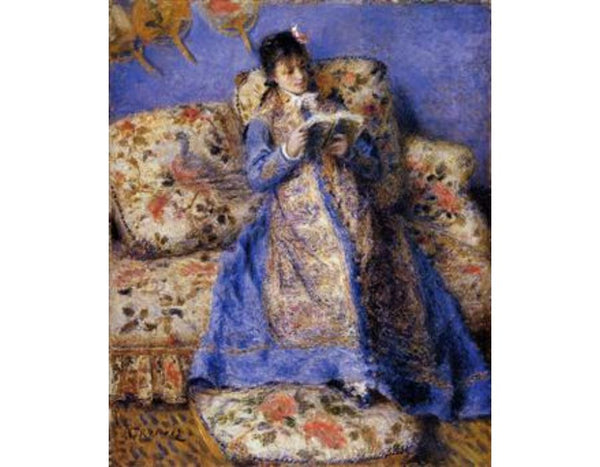 Camille Monet Reading by Pierre Auguste Renoir