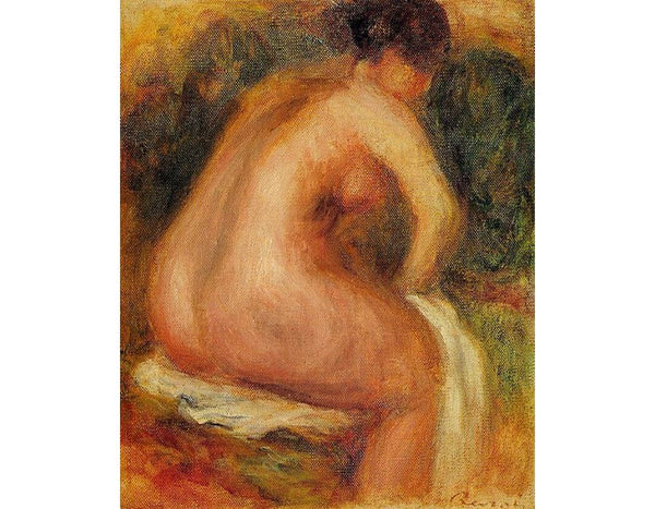 Seated Female Nude by Pierre Auguste Renoir