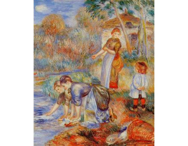 Laundresses by Pierre Auguste Renoir