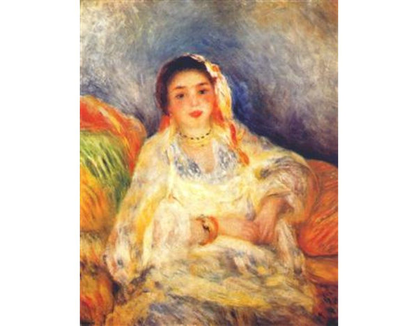 Algerian woman seated by Pierre Auguste Renoir