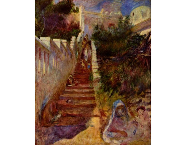 Stairs in Algiers by Pierre Auguste Renoir