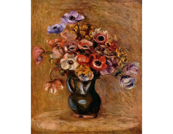 Still life with flowers
 by Pierre Auguste Renoir