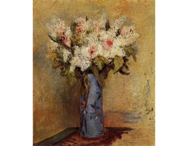Vase Of Lilacs And Roses
 by Pierre Auguste Renoir