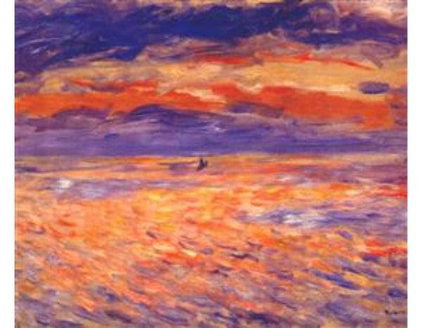 Sunset at sea
 by Pierre Auguste Renoir