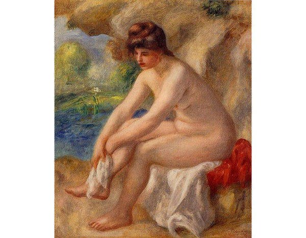 Leaving The Bath
 by Pierre Auguste Renoir