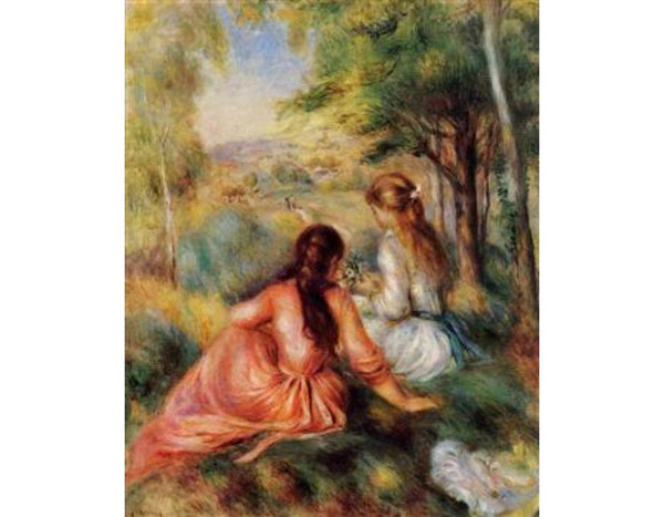 Picking Flower (In the Field)
 by Pierre Auguste Renoir