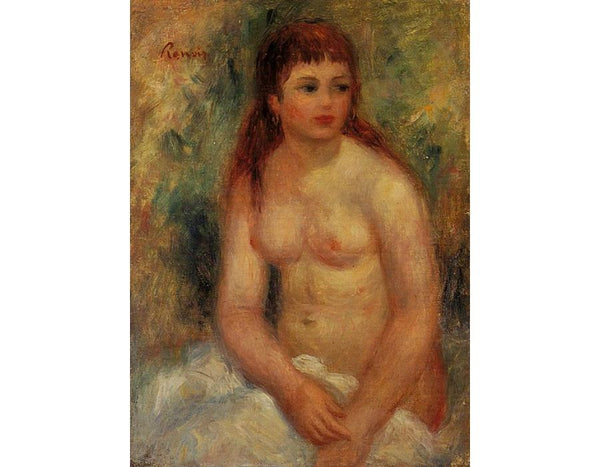 Seated Young Woman Nude
 by Pierre Auguste Renoir