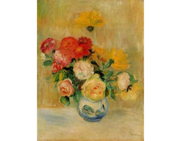 Vase Of Roses And Dahlias5
 by Pierre Auguste Renoir
