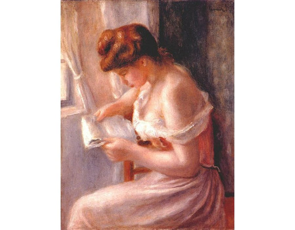 A girl reading
 by Pierre Auguste Renoir